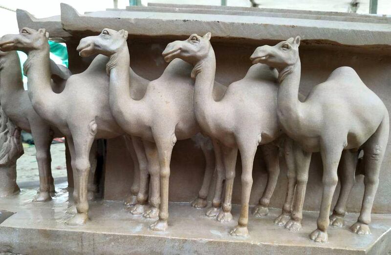 Stone carvings in the Hindu temple. Courtesy BAPS Hindu Mandir 