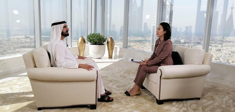 In an interview with China’s state TV broadcaster China Central Television (CCTV) Sheikh Mohammed bin Rashid, Vice President and Ruler of Dubai, applauded the strong relations that the UAE and China have built since establishing diplomatic ties in 1984. WAM
