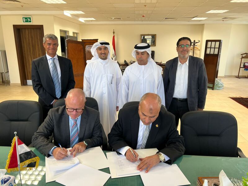Al Dahra and Abu Dhabi Exports Office (Adex) sign a deal to supply wheat to Egypt for five years. Al Dahra