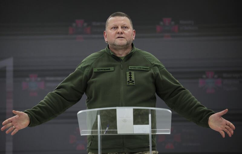 Gen Valery Zaluzhny, former commander-in-chief of the Ukraine's armed forces. His approach was reportedly too cautious for President Volodymyr Zelenskyy. EPA