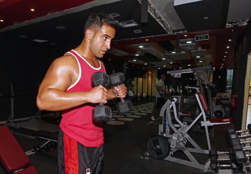Zaid 'Picture Perfect' Khan had a try-out with WWE, the world's most popular wrestling organisation, and hopes to be their first wrestler from Dubai. Jeffrey E Biteng / The National  