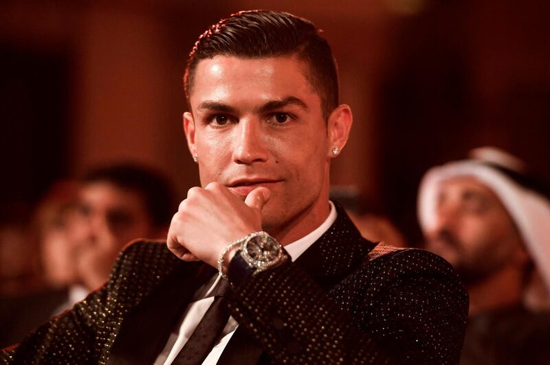Juventus' Portuguese forward Cristiano Ronaldo attends the 10th edition of the Dubai Globe Soccer Awards on January 3, 2019 in Dubai. Italy OUT - China OUT
 / AFP / La Presse / Fabio FERRARI
