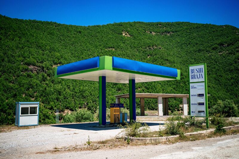A pump near the village of Lozhan i Ri, Albania.