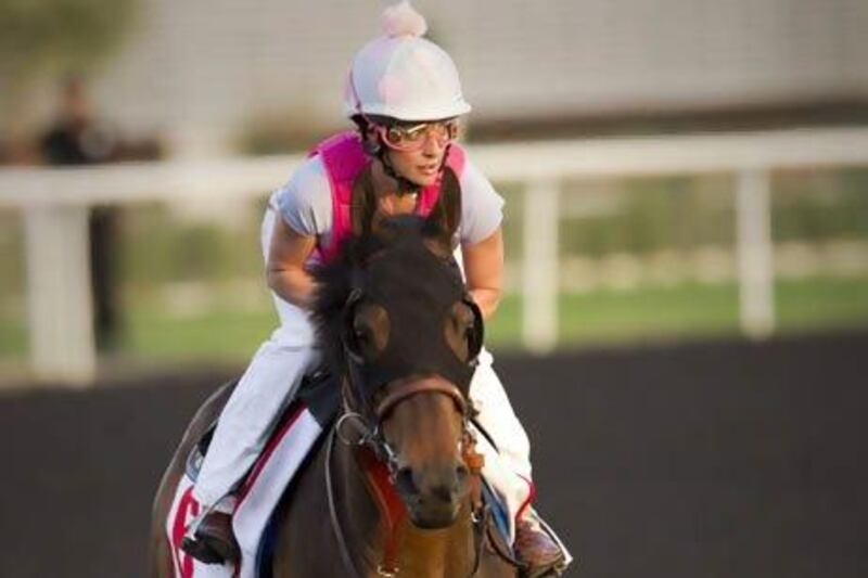 Jockey Chantal Sutherland rode Game On Dude at the Dubai World Cup in March. Caren Firouz / Reuters