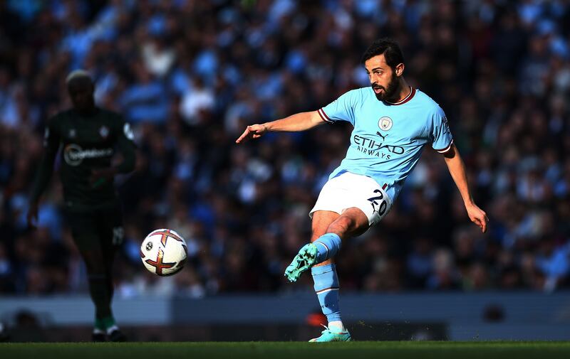 Bernardo Silva 7: A brilliant conductor of the City midfield. Orchestrates so many of their moves. EPA