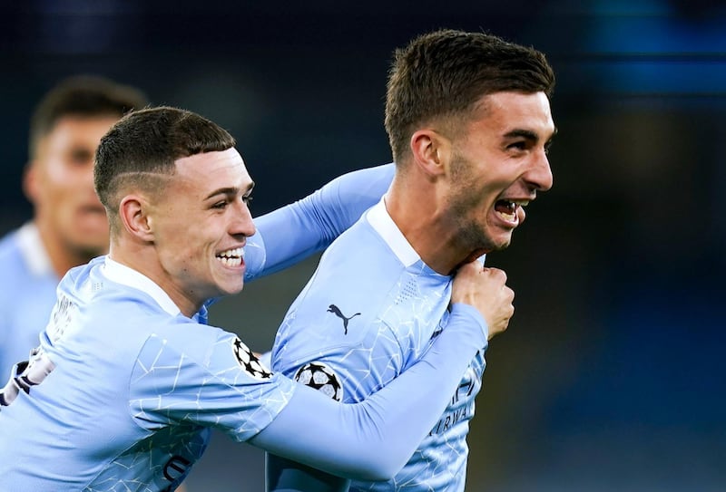 Phil Foden - 7: A slick pass inside to set fellow sub Torres up for City's third. EPA