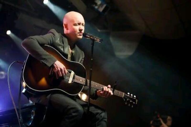 Isaac Slade of The Fray. The band will be seen at the Dubai Sandance Festival. AP