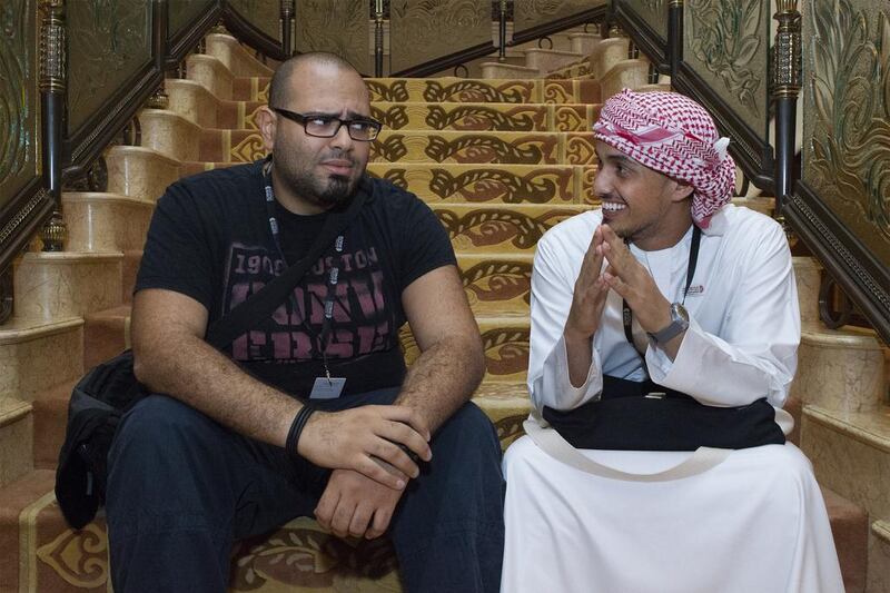 Ray Haddad and Rafid Al Harethi, filmmakers. Mona Al Marzooqi / The National