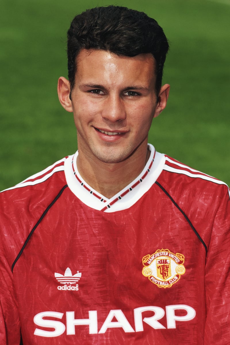Giggs at a pre-season photocall in August 1991. He would go on to play for Manchester United until 2014. Getty Images
