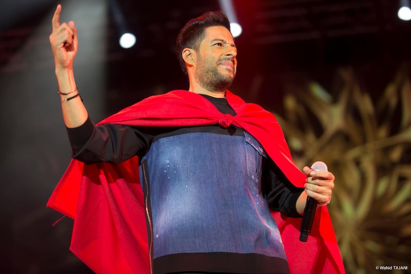 “But with the team performing not well people began looking for things to blame, so they point at the singers," Mohamed Hamaki told us at the Mawazine Festival in Rabat, Morocco, where he performed on Monday. Photo: Wahid Tajani.