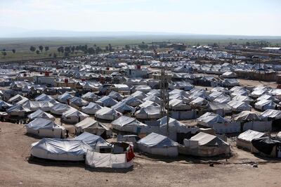 FILE PHOTO: A general view of al-Hol displacement camp in Hasaka governorate, Syria April 2, 2019. REUTERS/Ali Hashisho/File Photo