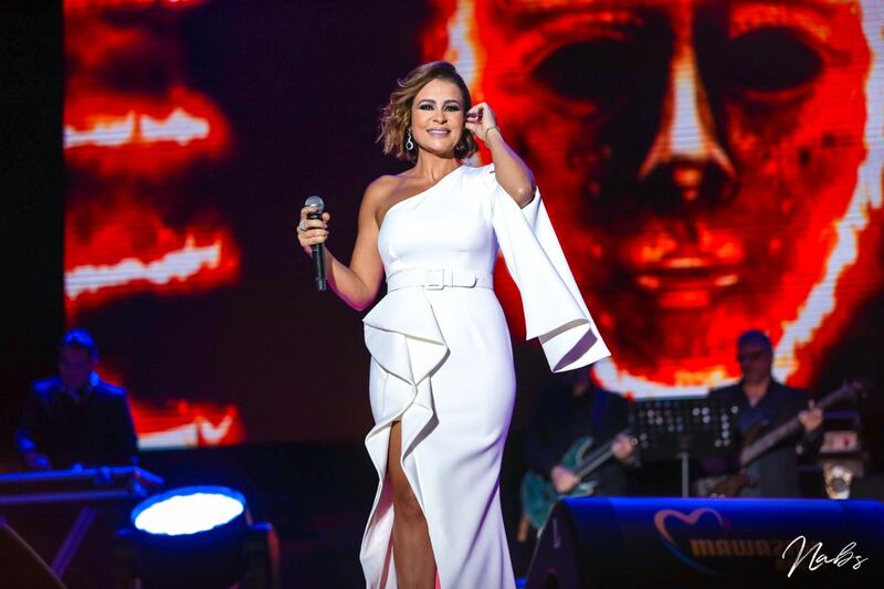 Mohamed Munir, Tamer Hosny, Samira Said, Saber Rebai, Wael Gassar and Carole Samaha are recording a special song to support Covid-19 patients and the healthcare workers treating them. Courtesy Mawazine Festival