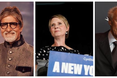 Amitabh Bachchan, Cynthia Nixon and Clint Eastwood have all run for political office after taking a break from their careers in show business. Reuters, AFP, AP