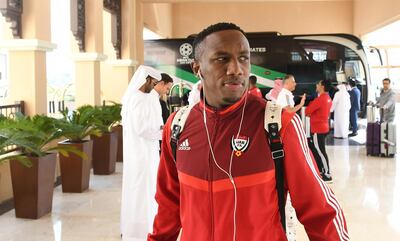 UAE striker Ahmed Khalil has attempted to rally his teammates ahead of the Asian Cup. Courtesy UAE FA