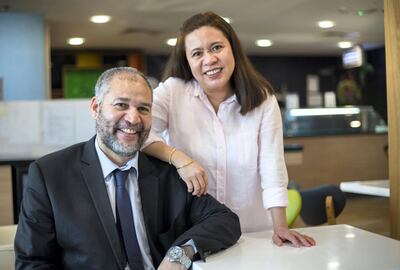 Al Ain United Arab Emirates, David Julies and his wife Maria in his office at NMC Speciality Hospital in Al Ain.  Ruel Pableo for The National for Nada El Sawy's story