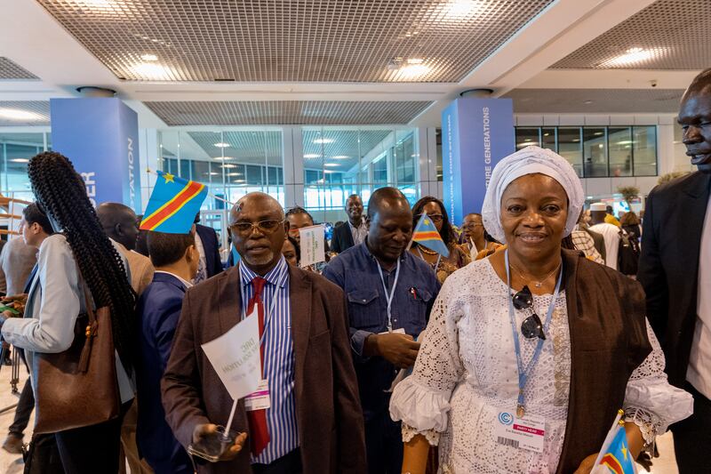 Delegates arrive at Cop27 in Sharm El Sheikh, Egypt. Mahmoud Nasr / The National