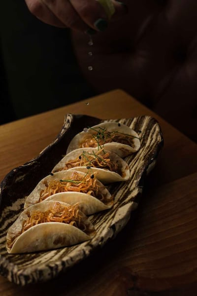 Ghoozi tacos. Photo: Fusions by Tala