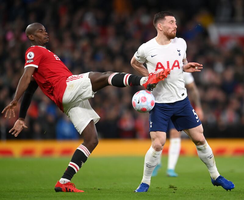 Paul Pogba 6 Shot wide as United surged forward again after 16 minutes. Lost the ball and gave a free kick to Spurs soon after. Played centrally in an area where Spurs had more possession…and helped them in their cause more than he’d have liked but while ponderous, could also play a pass to split their defence. Booked.
Getty