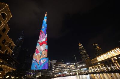 There will be a special light show for Eid taking place on the Burj Khalifa. AFP