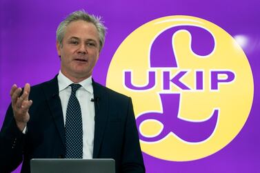 Newly appointed Ukip leader Richard Braine. EPA