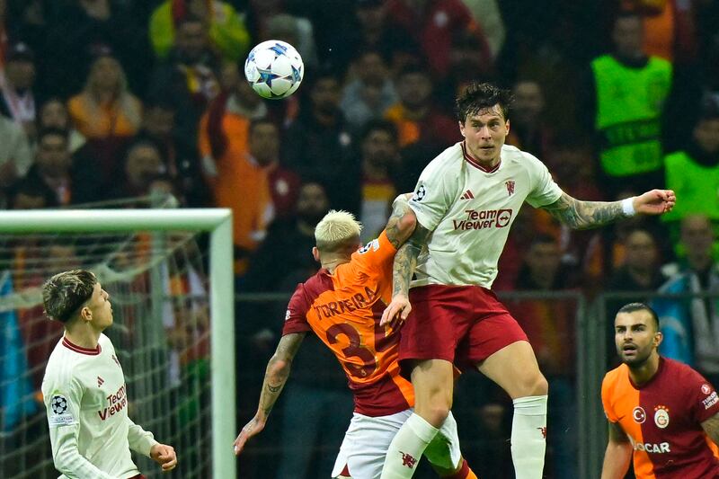 Read Galatasaray’s forward balls well, but poor a couple of times in giving the ball away. AFP