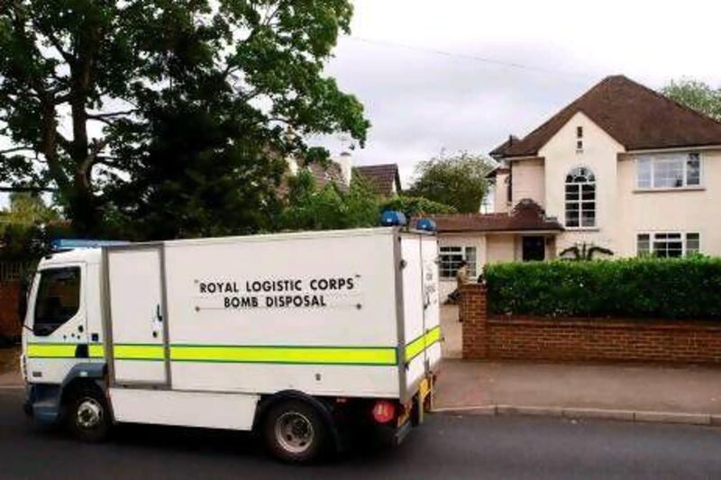 The Surrey police force had to evacuate the immediate area around the Al Hilli family home in the village of Claygate, south-west of London, due to "potentially explosive substance" found at the address.