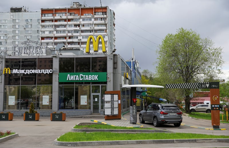 A closed McDonald's restaurant in Moscow. Reuters