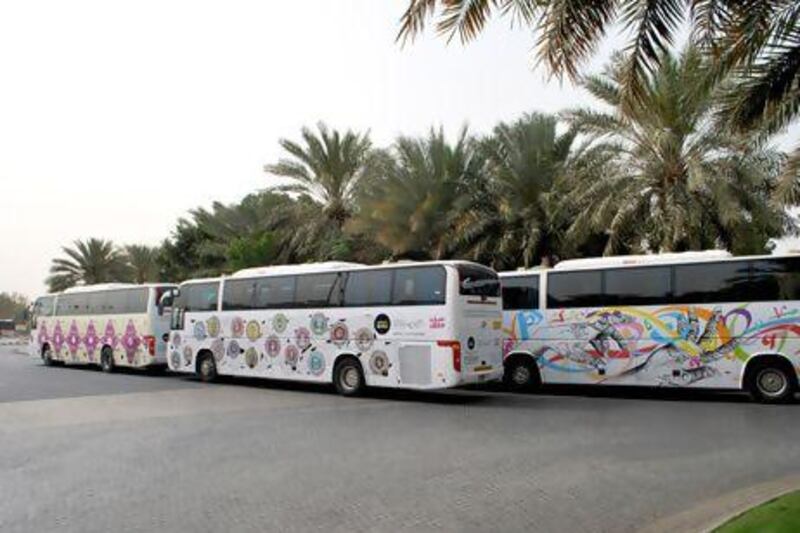 The Art Bus will take you around the best of Art Dubai. Courtesy: Art Bus