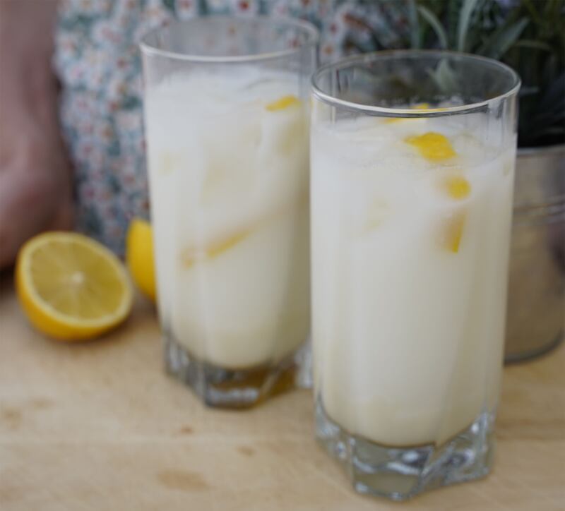 Creamy lemonade calls for but two ingredients: lemons and condensed milk. Scott Price