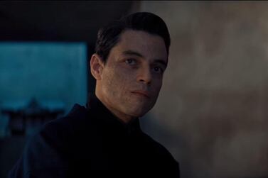 We get our first glimpse of Rami Malek as the villain in 'No Time to Die'. 