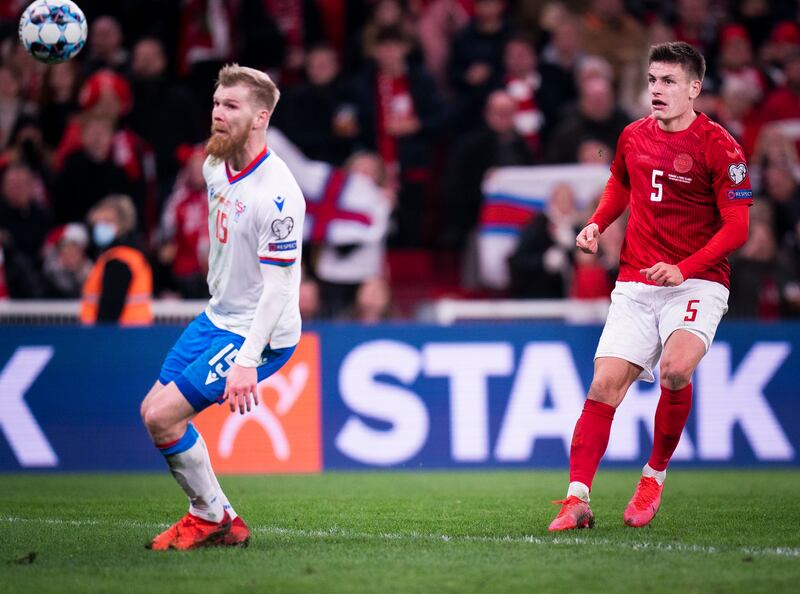 November 12, 2021. Denmark 3 (Skov Olsen 18', Bruun Larsen 63', Maehle 90'+3) Faroe Islands 1 (K Olsen 89'): With their place in Qatar already safely in the bag, Denmark maintained their 100 per cent record with a comfortable win in Copenhagen, although their eight-match run without conceding a goal was ended by Klaemint Olsen's late finish. EPA