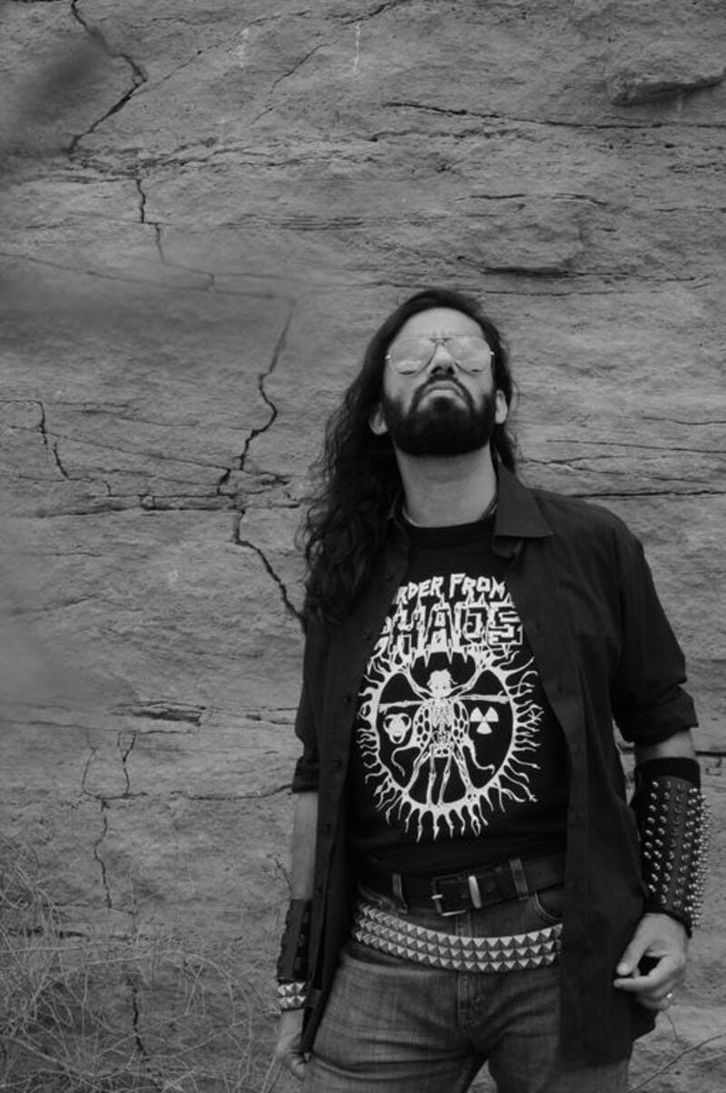 Babar Sheikh, frontman of Pakistan metal band Dusk. Courtesy Amean J.