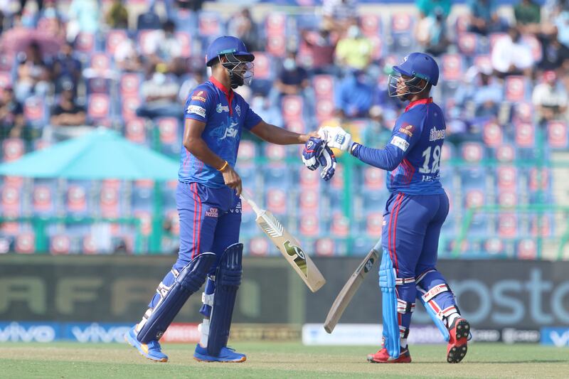 Lalit Yadav and Shimron Hetmyer guided Delhi Capitals to a challenging total. Sportzpics for IPL