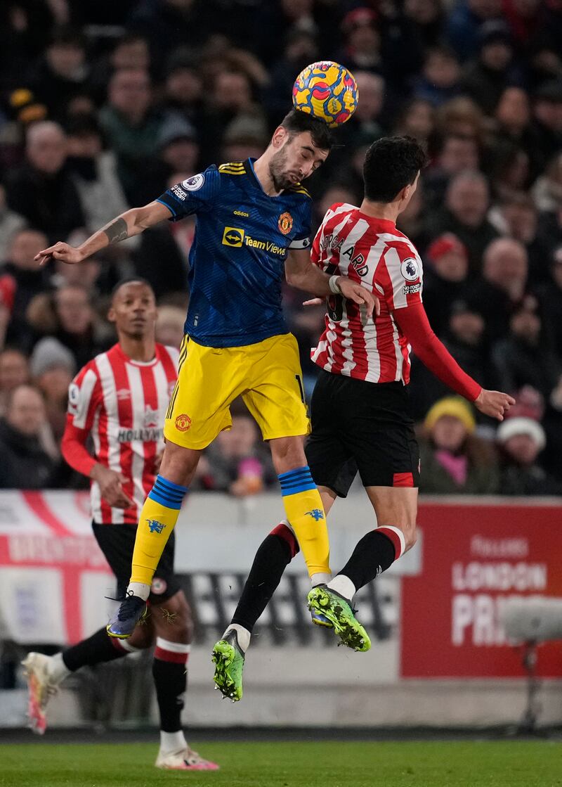 Bruno Fernandes - 7: Blocked a 13th-minute Brentford shot. Looked frustrated in first half but came to life in second, playing much further forward. Unselfish to set up Greenwood for United’s second after a surging run. Provided the third too, another perfectly weighted pass, this time for Rashford. Should have scored in inury time. AP