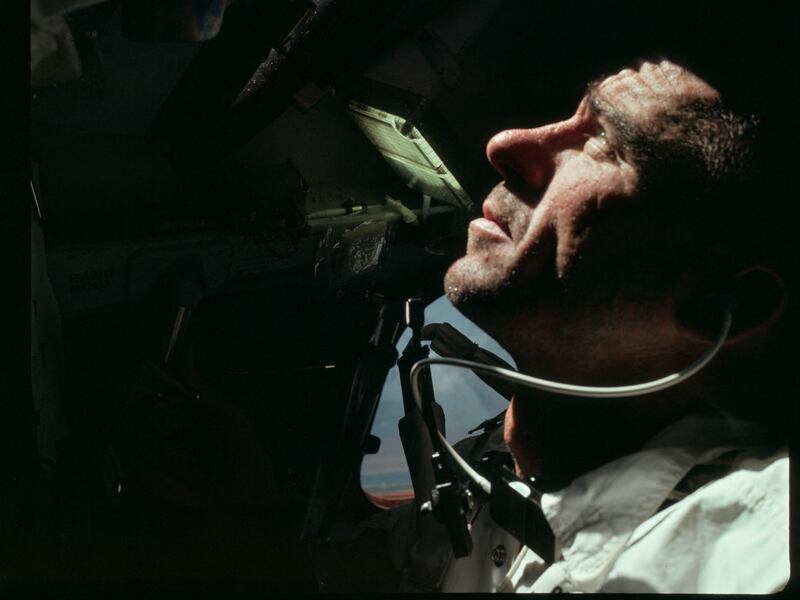 Astronaut Walter Cunningham during the Apollo 7 mission in October 1968. Nasa / Reuters