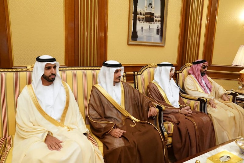 Sheikh Shakhbout bin Nahyan, UAE Ambassador to the Kingdom of Saudi Arabia. 