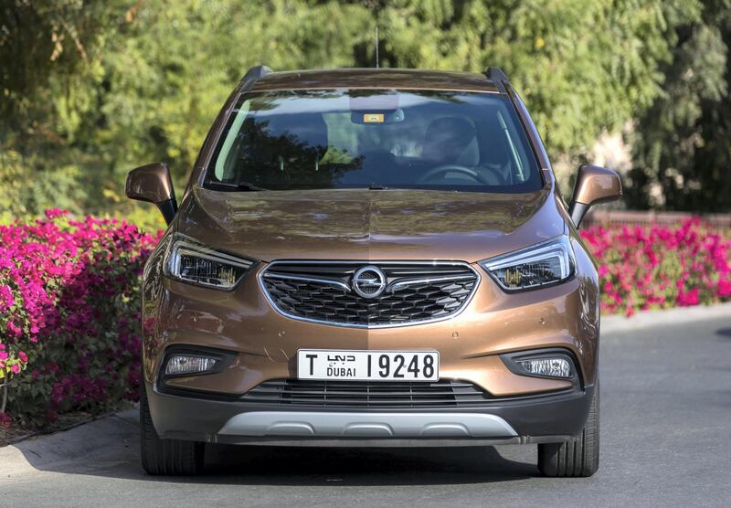 Dubai, United Arab Emirates - January 5th, 2018: Exterior and interior pictures of the Opel Mokka X. Friday, January 5th, 2018 at Emirates Hills, Dubai. Chris Whiteoak / The National