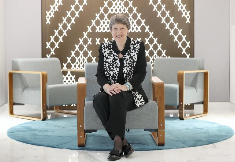 Abu Dhabi, United Arab Emirates - May 9th, 2018: Interview with Helen Clark, UNDP administrator and former prime minister of New Zealand. Wednesday, May 9th, 2018 at New Zealand Embassy, Abu Dhabi. Chris Whiteoak / The National