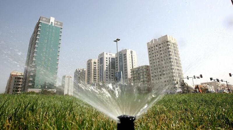 Abu Dhabi uses the treated effluent to irrigate public parks and city landscaping. Sammy Dallal / The National