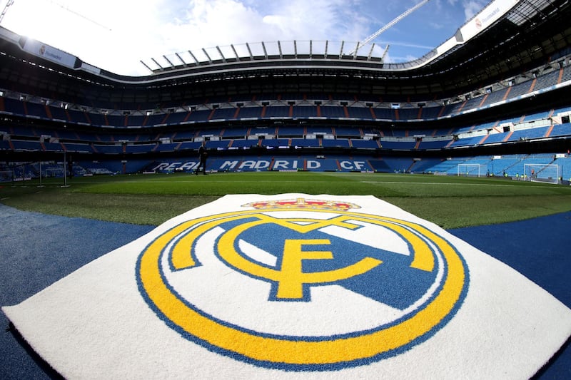 MADRID, SPAIN - FEBRUARY 01: General view inside the stadium prior to the Liga match between Real Madrid CF and Club Atletico de Madrid at Estadio Santiago Bernabeu on February 01, 2020 in Madrid, Spain. (Photo by Angel Martinez/Getty Images)