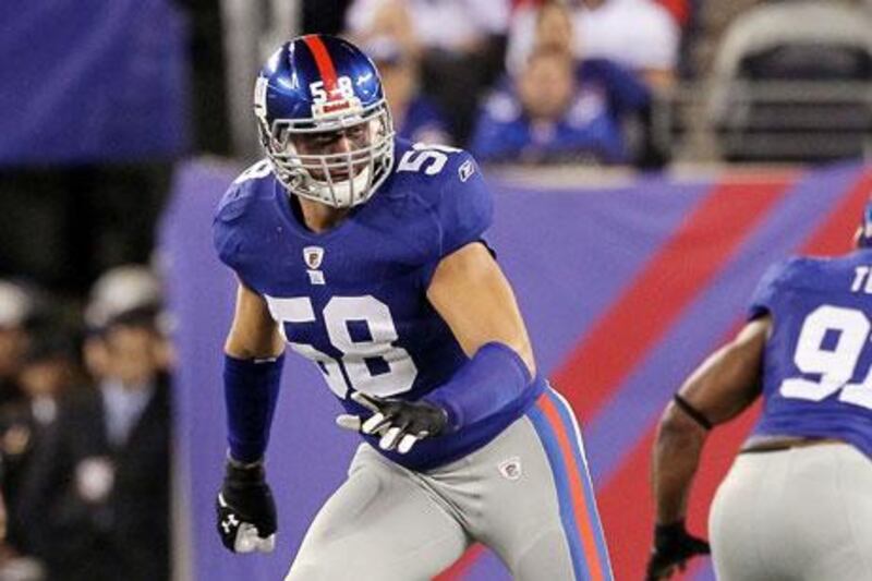 Mark Herzlich, the New York Giants linebacker, had four tackles during their defeat to the Philadelphia Eagles.