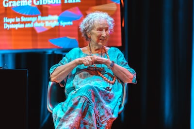 Margaret Atwood at the PEN Canada Graeme Gibson Talk, TIFA 2021. Photo: TIFA