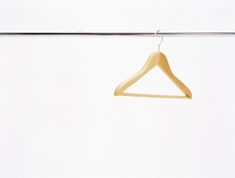 Coat hanger on a rail. Getty Images