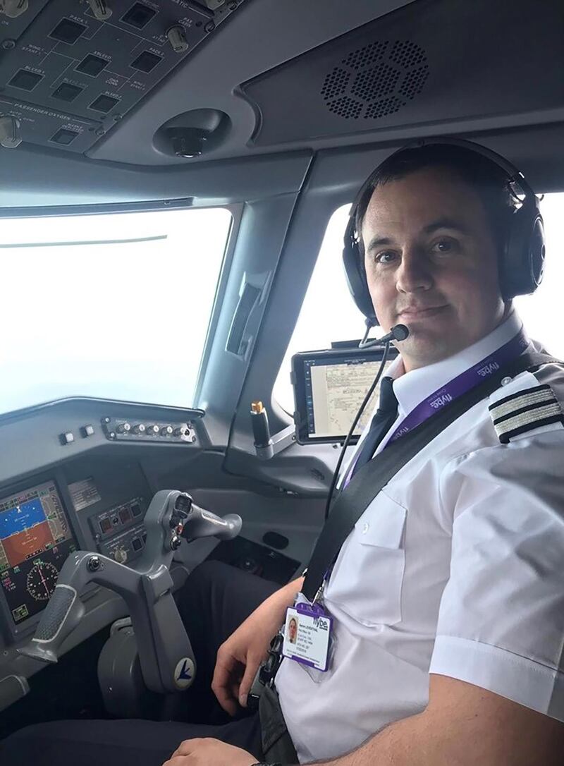 Aaron Leventhal who lost his job at Flybe following the firm's collapse is now working as a truck driver delivering supplies in the coronavirus outbreak.