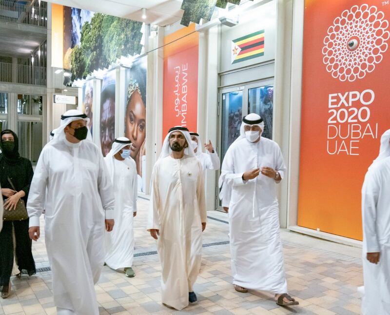 UAE leaders have been conducting site visits throughout the construction of the mega project.