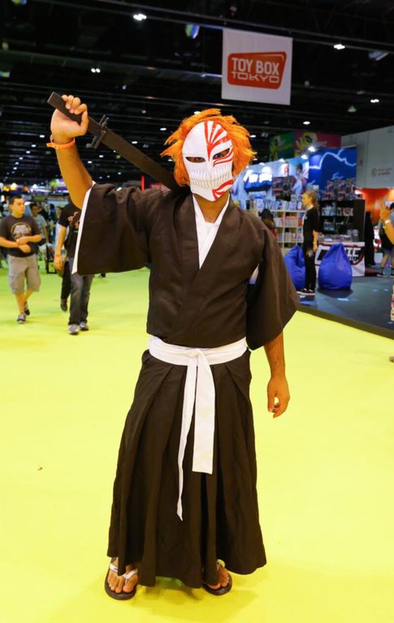 Hamad Al Mansouri as an Ichigo character during the Comic Con 2015. Victor Besa for The National