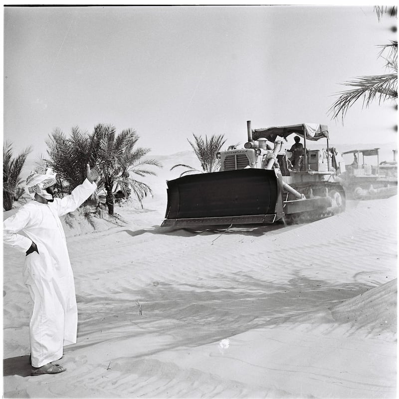 An image from the Itihad archive. Courtesy Al Itihad.
Abu Dhabi, UAE. Sheikh Zayed and agriculture.
 *** Local Caption ***  C (1).JPG