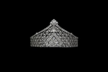 This 1923 bandeau from Cartier Paris featuring platinum and diamonds was made as a special order for Madame Ossa Ross. Photo: Vincent Wulveryck, Cartier Collection, Cartier