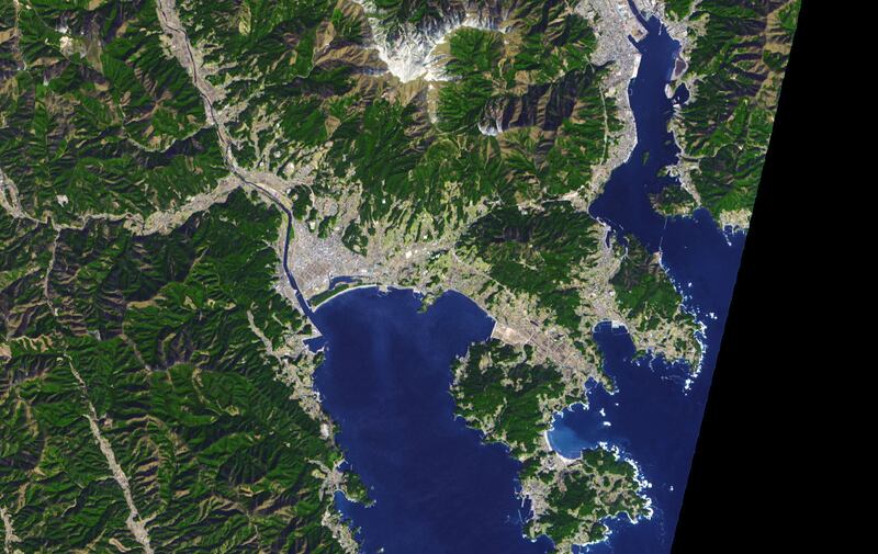 19.	A 2007 view of Japan’s Tohoku region before one of the world’s deadliest earthquake destroyed most of the area in 2011. Photo: Nasa Earth Observatory