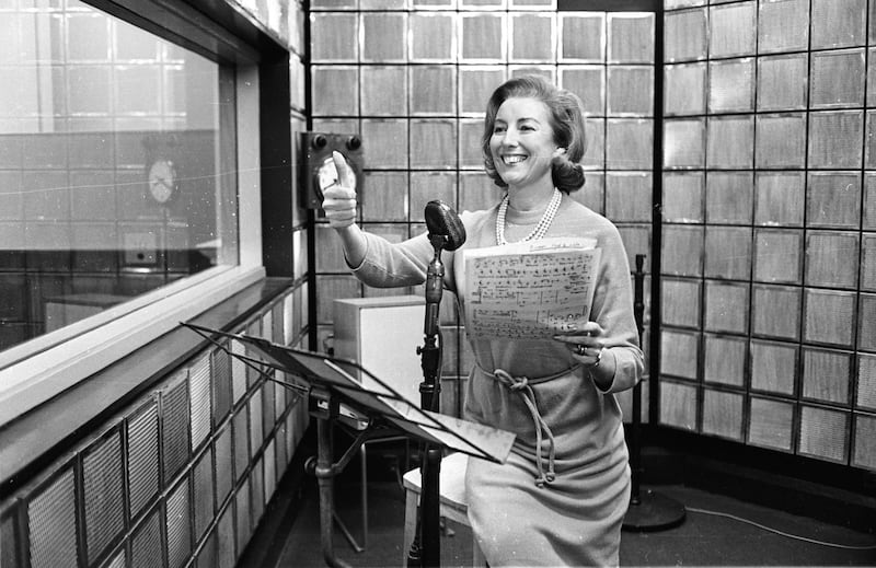 31st December 1965:  British singer Vera Lynn rehearsing her new radio show.  (Photo by McCabe/Express/Getty Images)